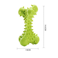Bone chew toy in dark blue