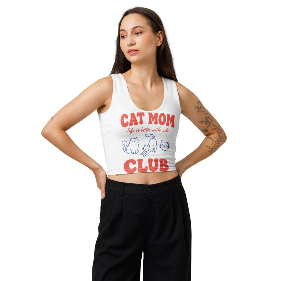 Cat Mom Crop Top