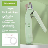 Nail clipper with brush accessory