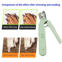 Nail clipper and grinder in white