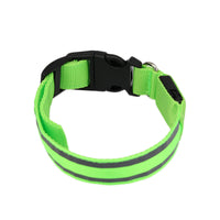 Santa Claus green LED collar set
