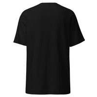 Proud pet parent graphic featuring a pet, printed on a black t-shirt, front view