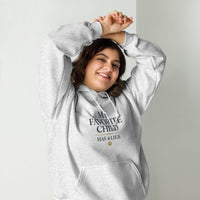 My favorite child has 4 legs hoodie graphic featuring a pet, printed on a ash hoodie, front view