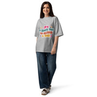 Rescue dog graphic featuring a dog, printed on a heather t-shirt, front view