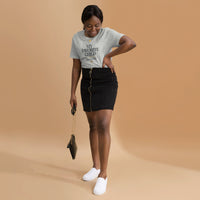 My favorite child has 4 legs graphic featuring a pet, printed on a athletic heather t-shirt, front view